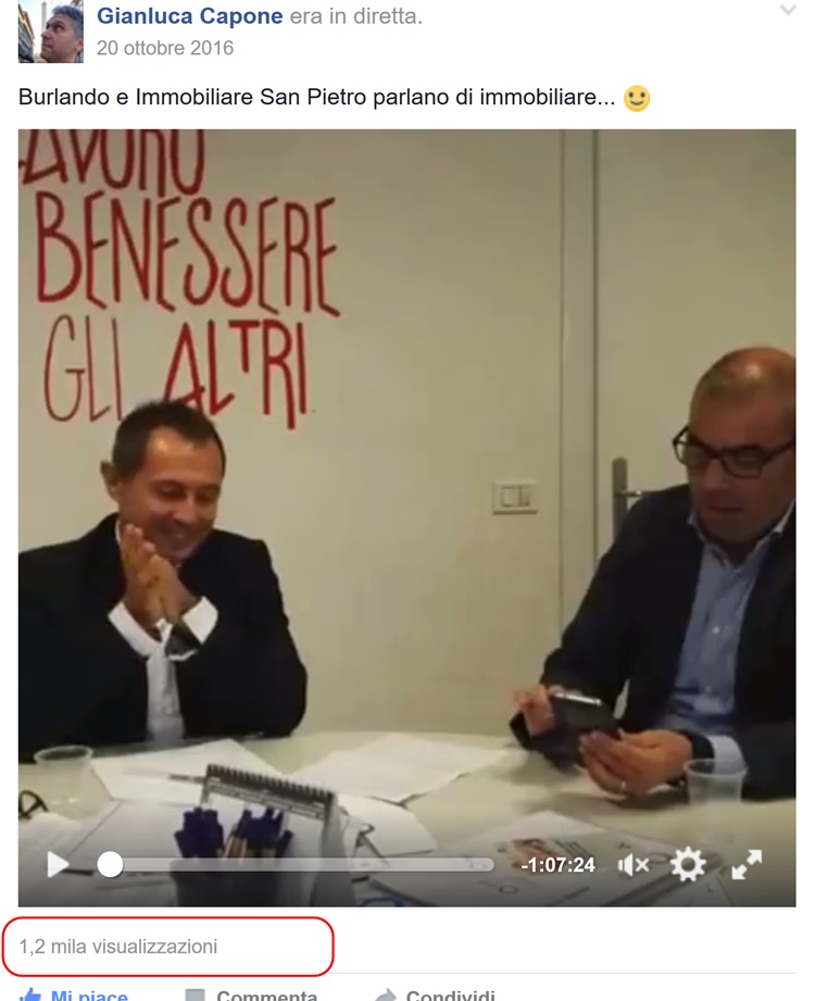 diretta facebook immobiliare san pietro